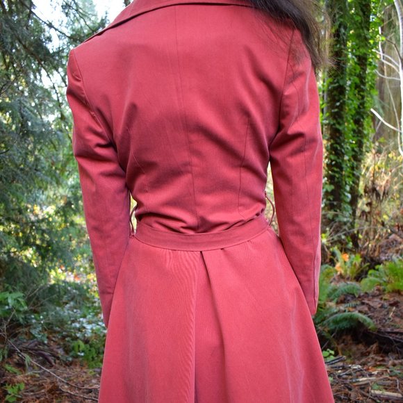 Vintage Princess Cut Trench Coat - Picture 4 of 6